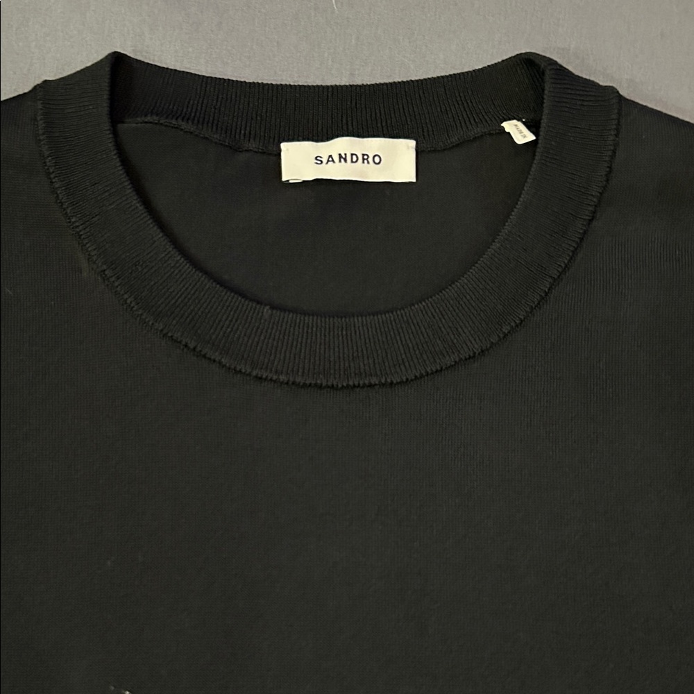 Sandro Elegant Black Knit Top